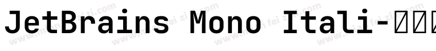 JetBrains Mono Itali字体转换